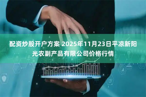 配资炒股开户方案 2025年11月23日平凉新阳光农副产品有限公司价格行情